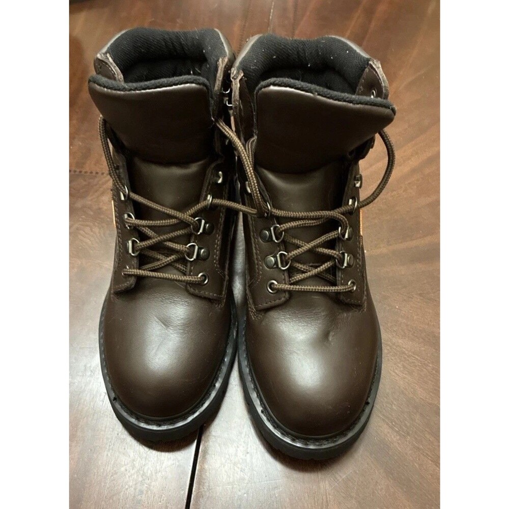 Worx By Red Wing Shoes ASTM F2413-05 Steel Toe Brown Leather sise 8M